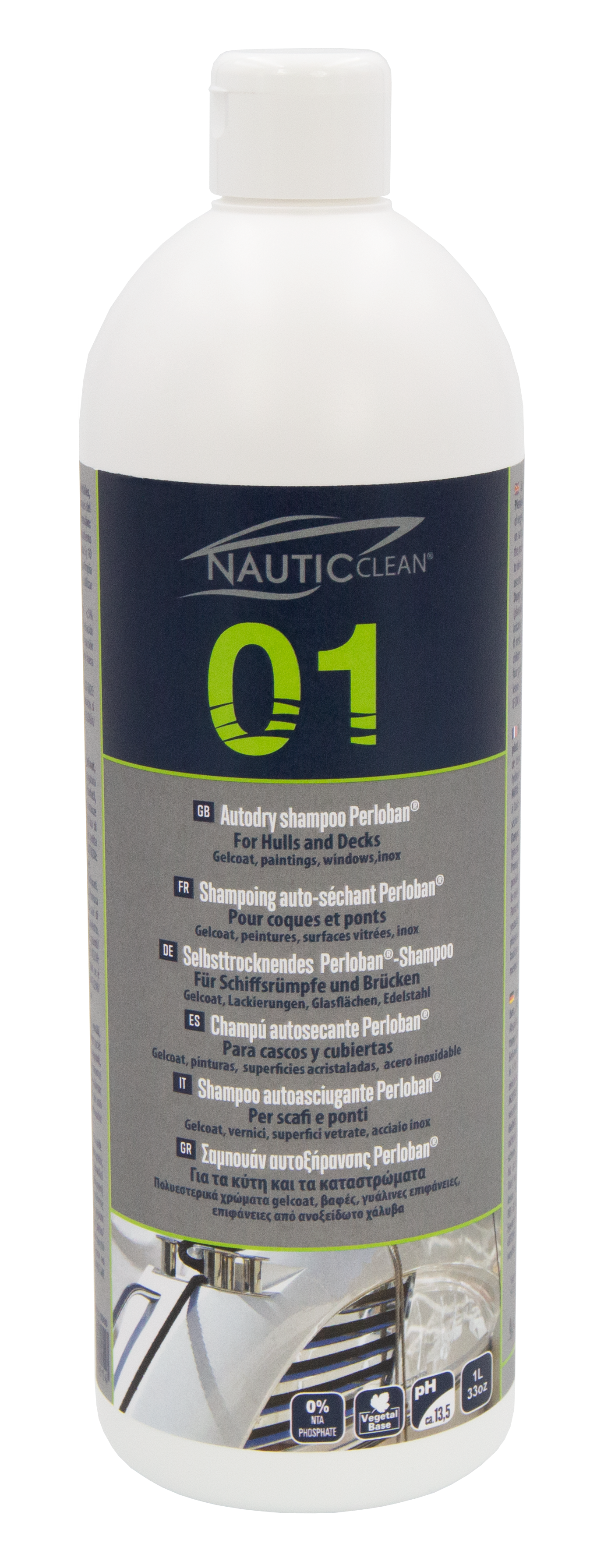 Nettoyant Universel Concentré Prohydis Marine - Gelcoat, Inox, Bois, Verre - Fabriqué En France